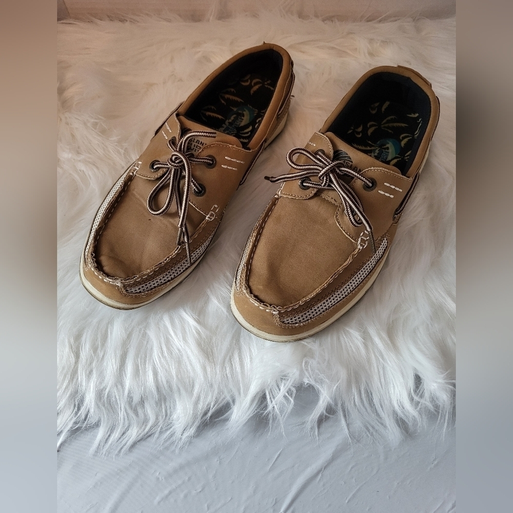 Men Island Surf Boat Shoes Size 6.5